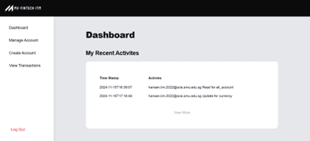 Screenshot of Mu Fintech CRM System project